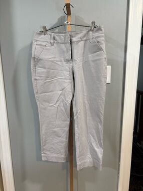 Eileen Fisher Petite Light Gray Pants